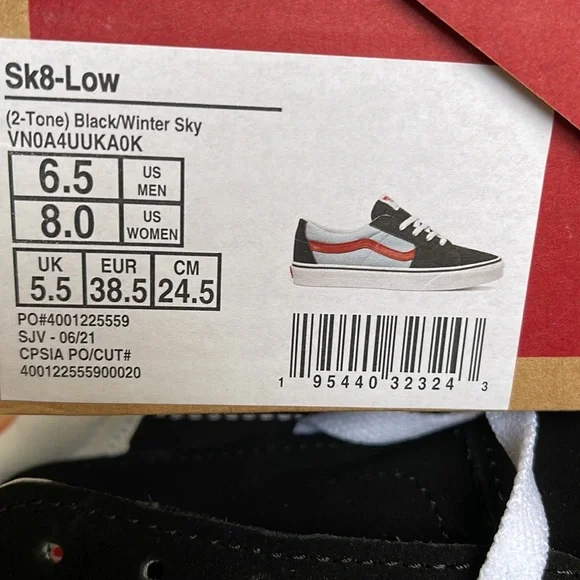 Vans Sk8-Low 2-Tone Black/Winter Sky WMNS - Picture 16 of 16